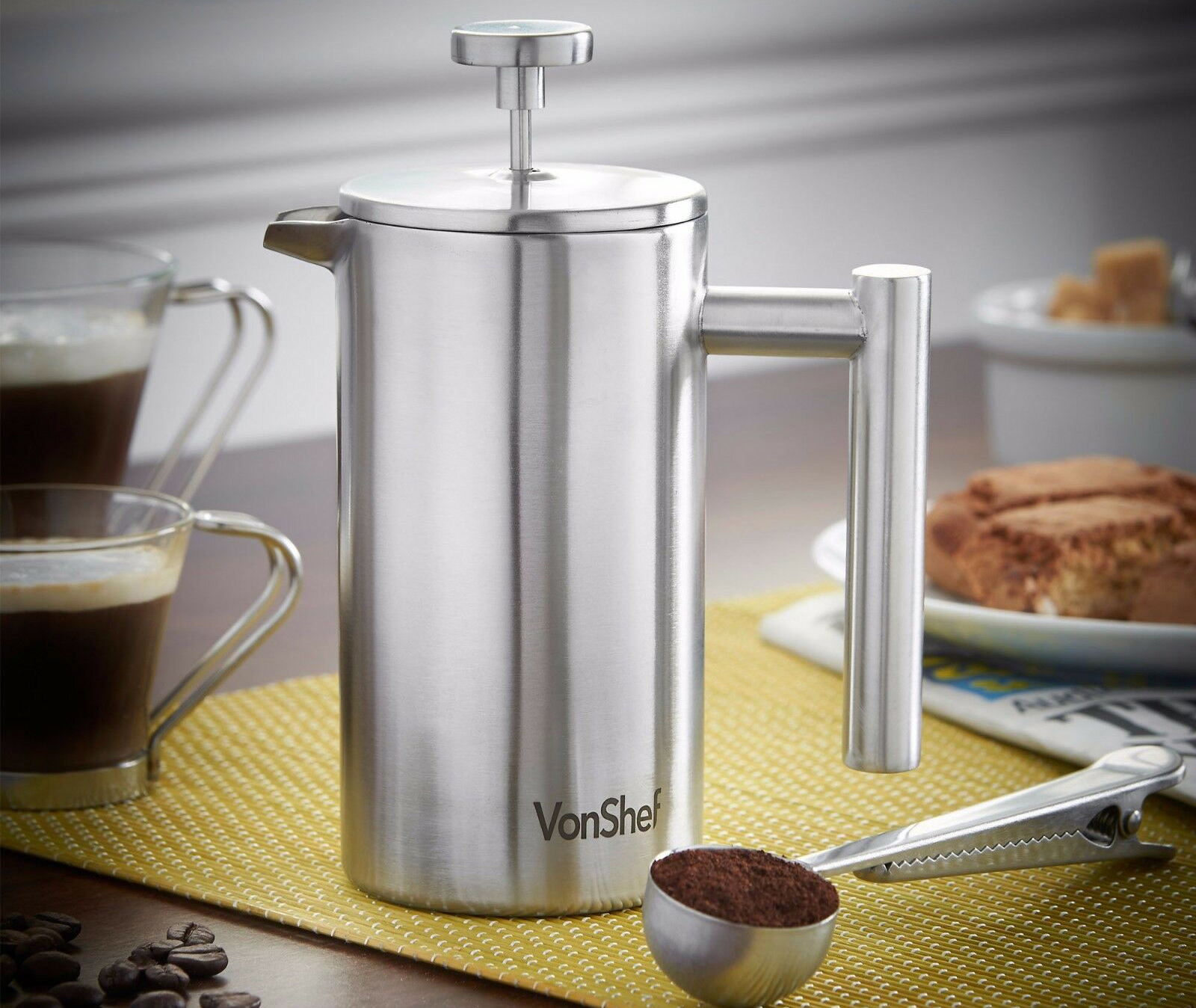 Фото стального френч-пресса