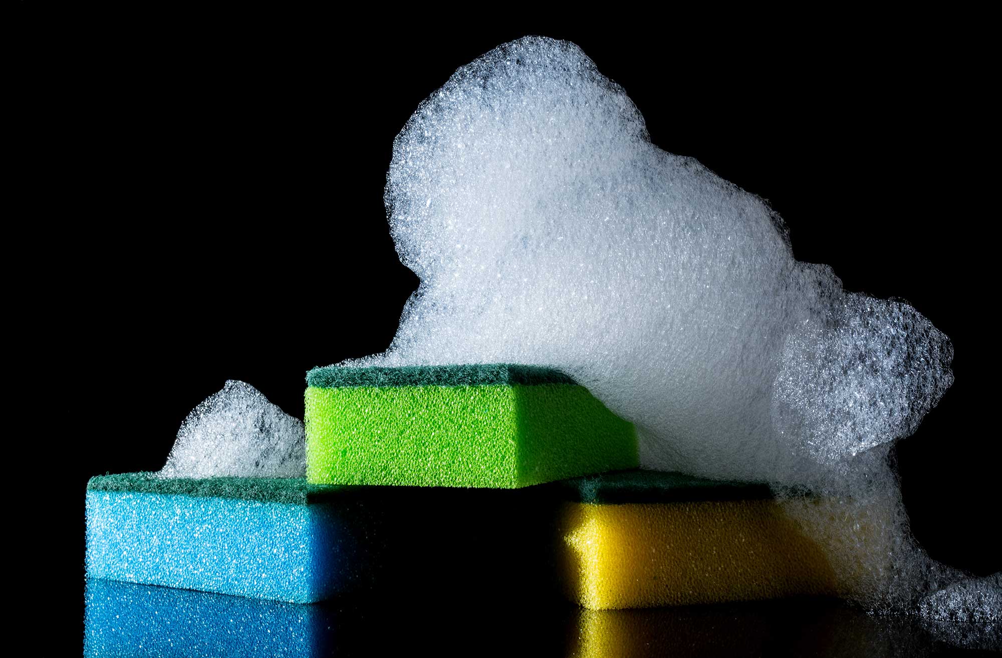 Фото губок для посуды с пеной