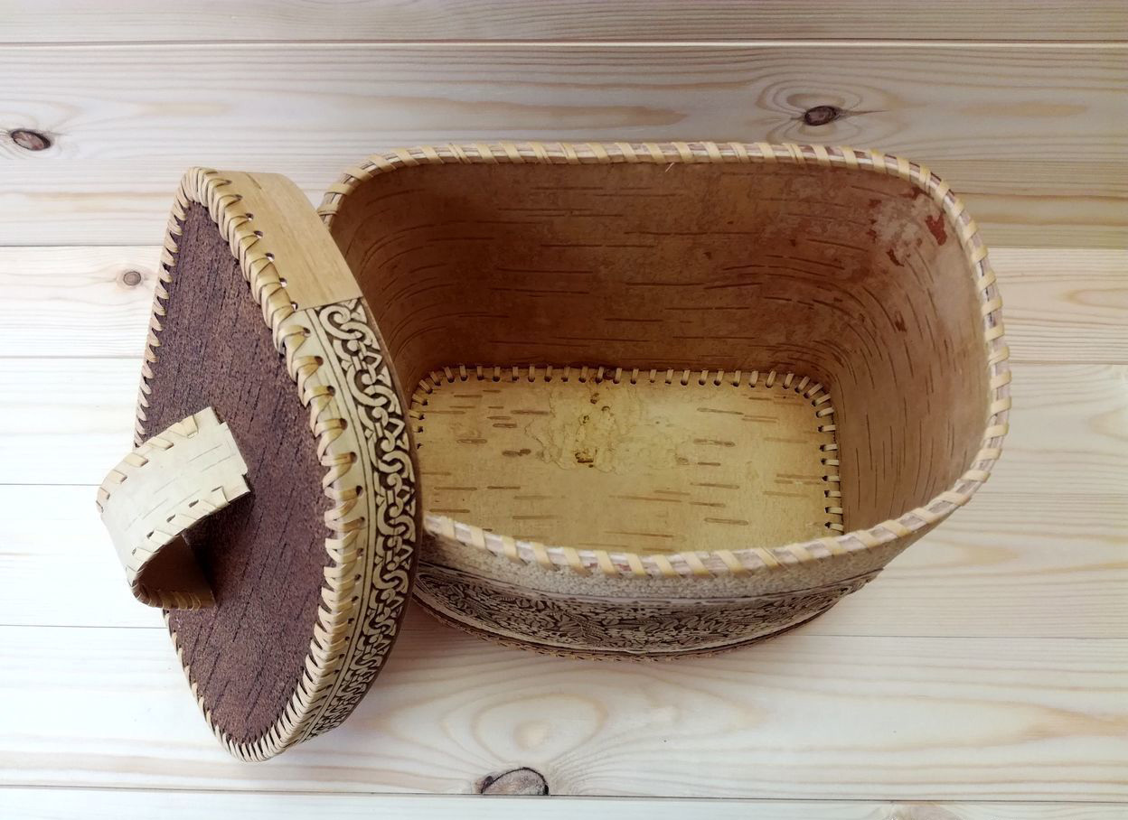 Фото резной хлебницы