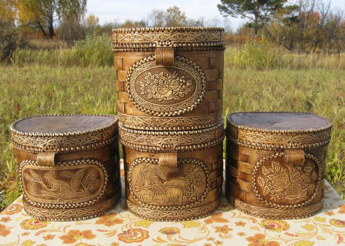 Хлебницы из бересты