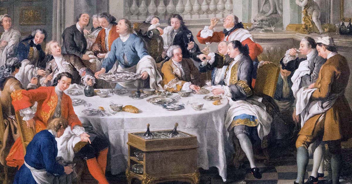 Картина «Обед с устрицами»