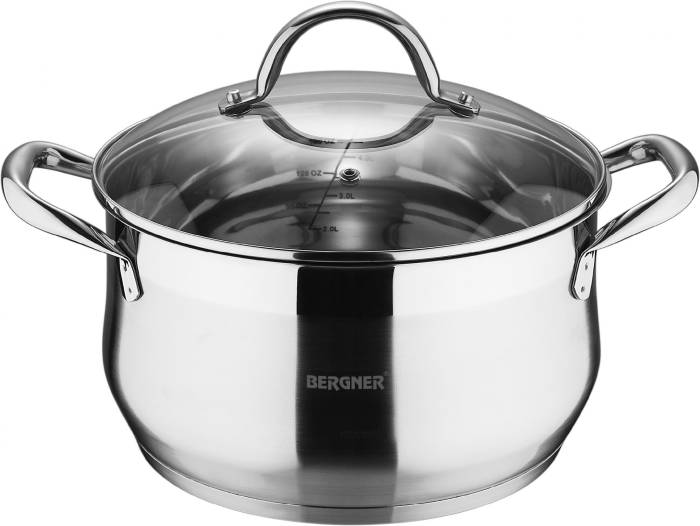 Кастрюля Bergner из нержавейки