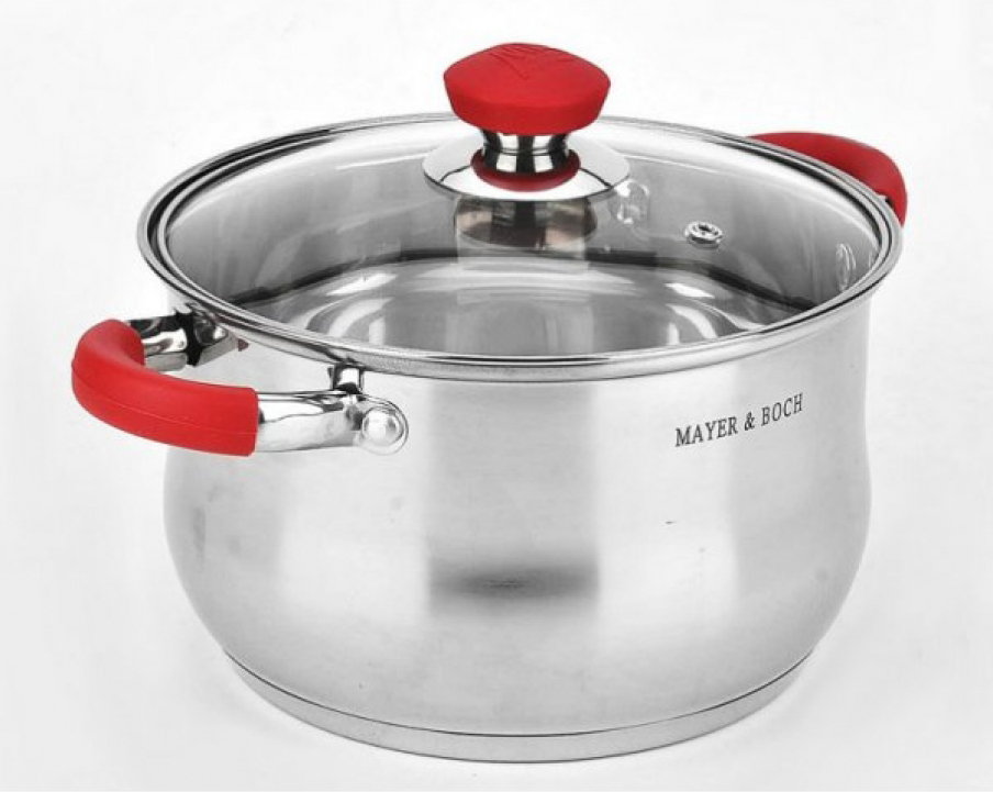 Кастрюля из нержавейки с ручками