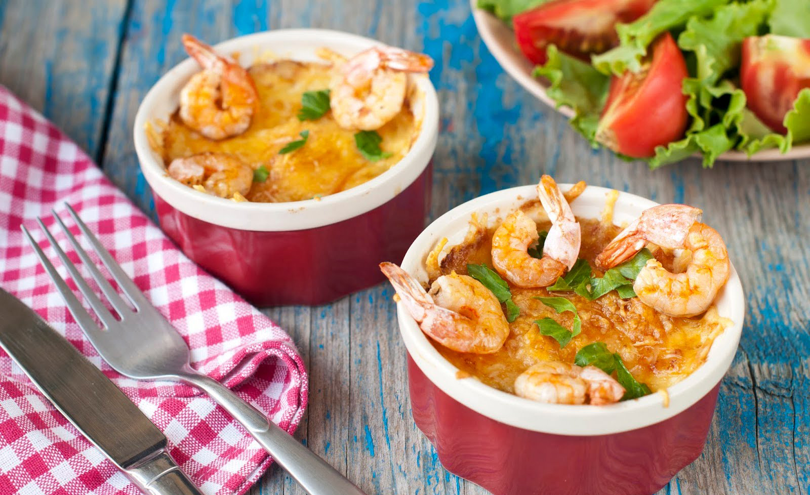 Кокиль с морепродуктами