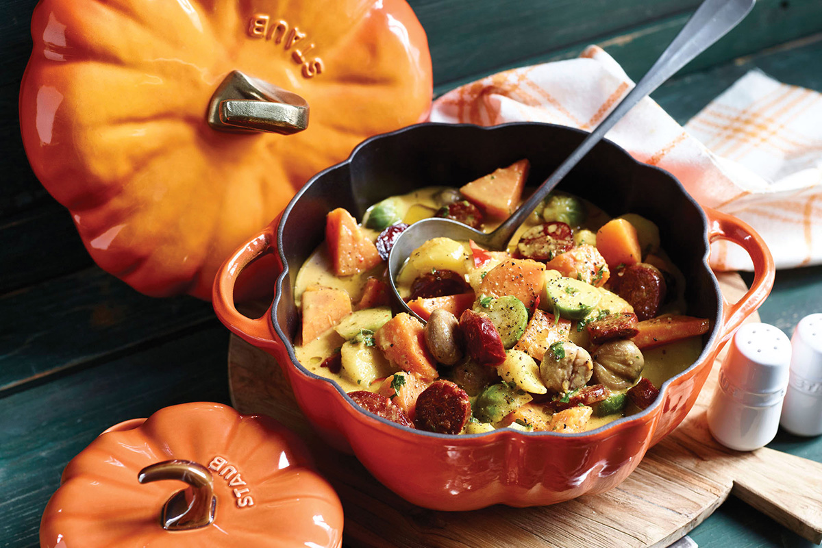 Кокотница Staub с едой