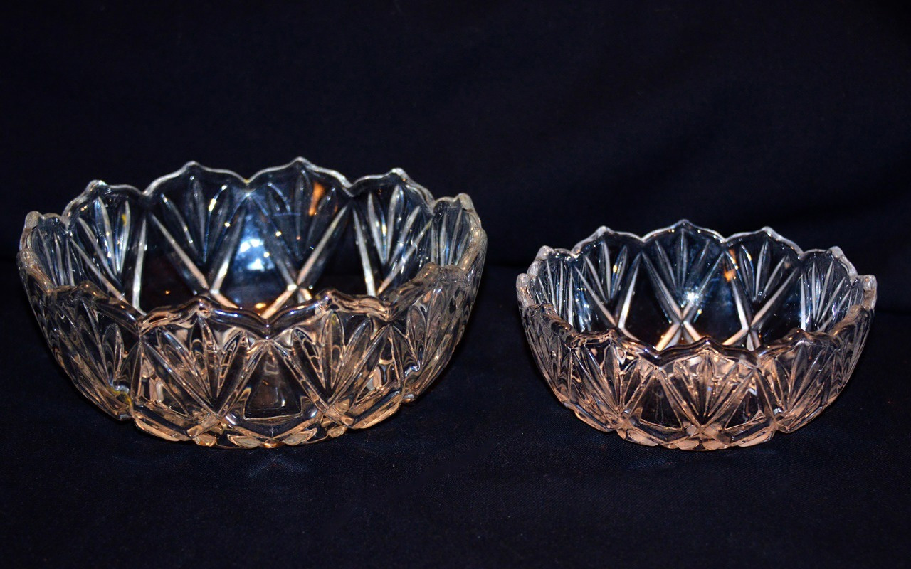 Набор салатниц из хрусталя