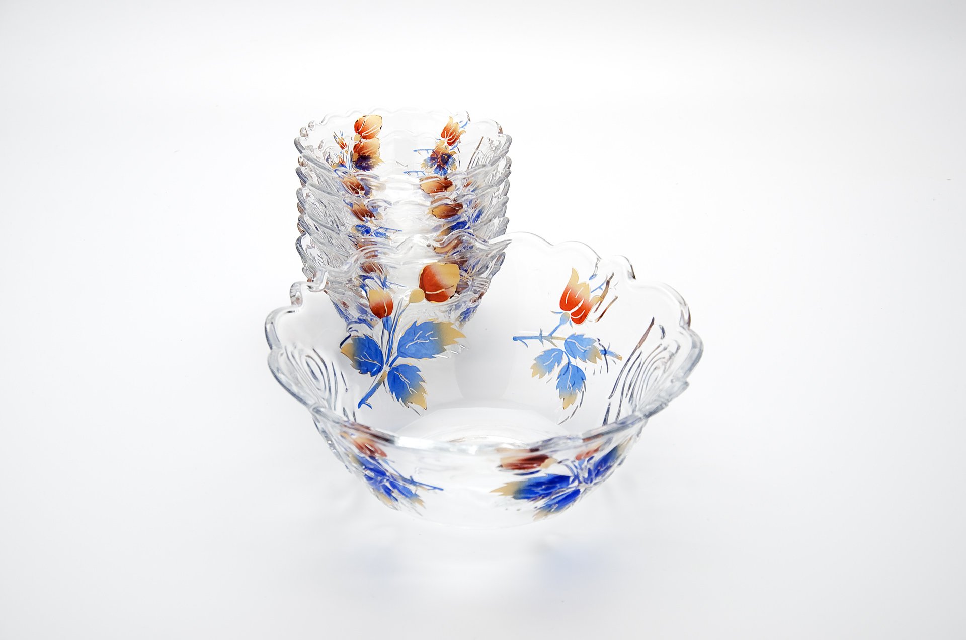 Набор салатниц из стекла