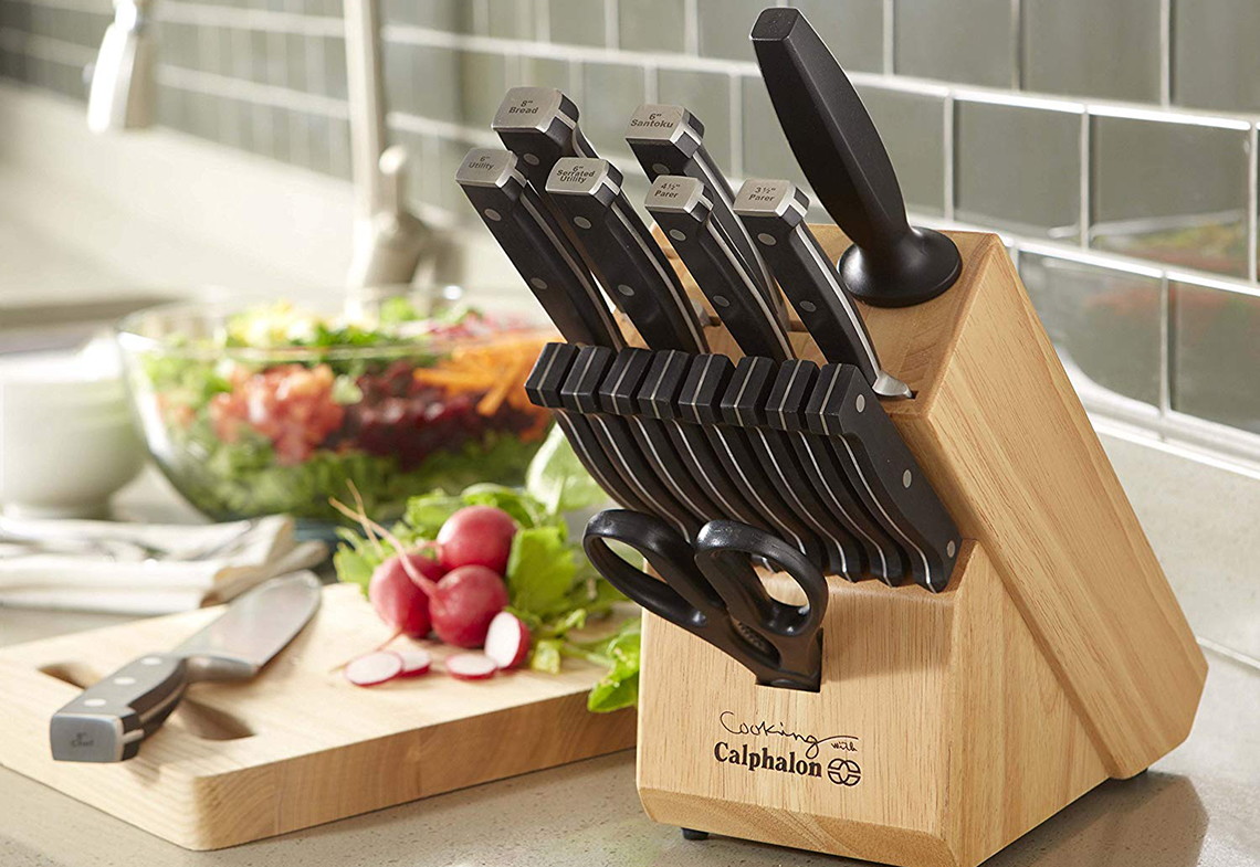 Деревянная подставка для ножей