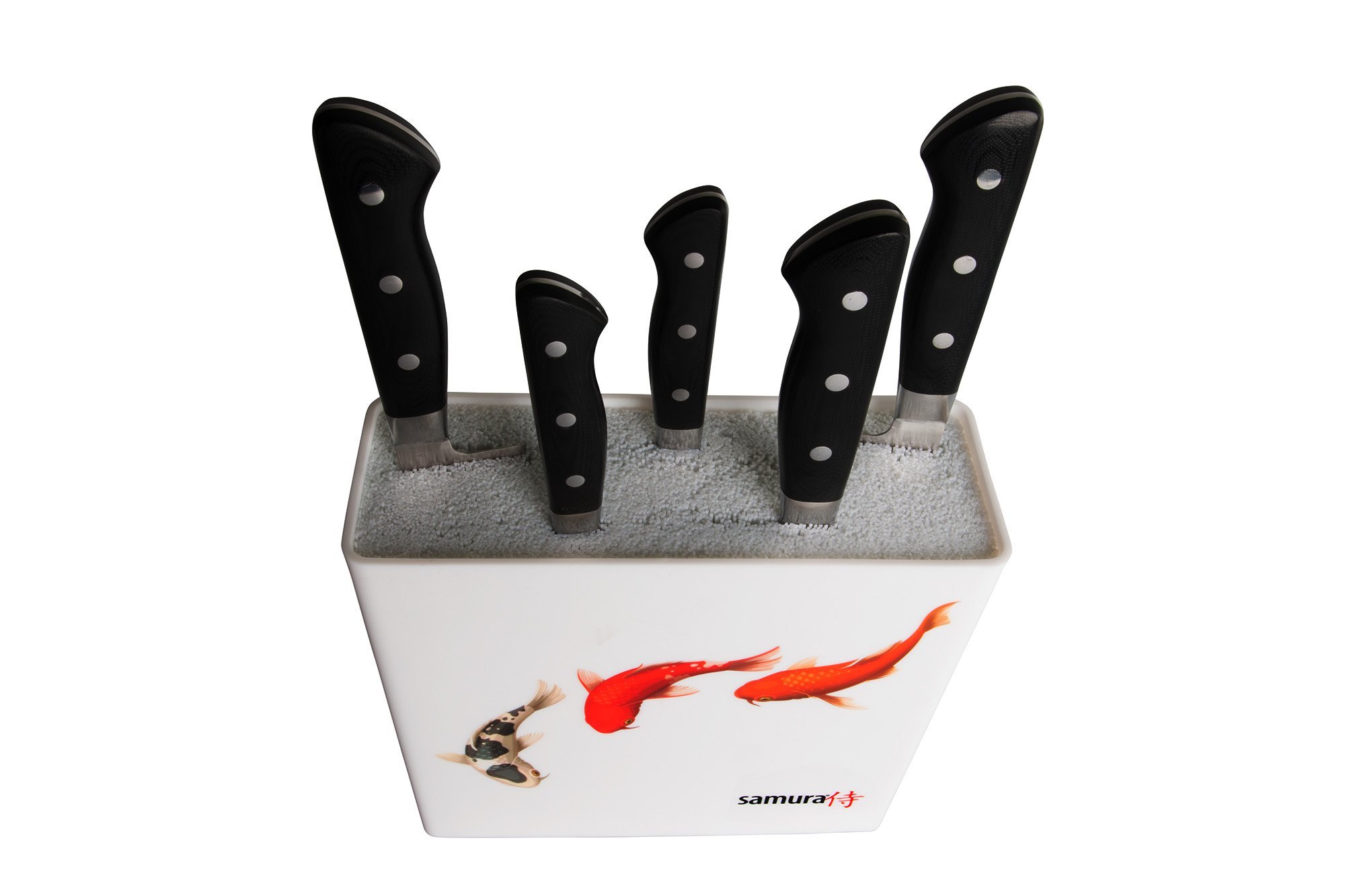 Подставка для ножей с рыбками