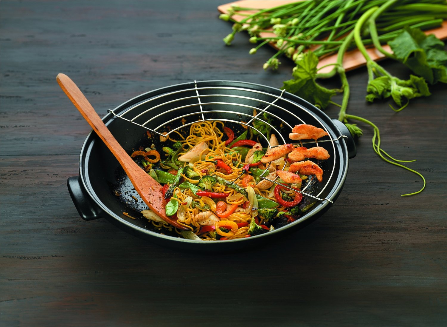 Фото сковороды Вок с решеткой