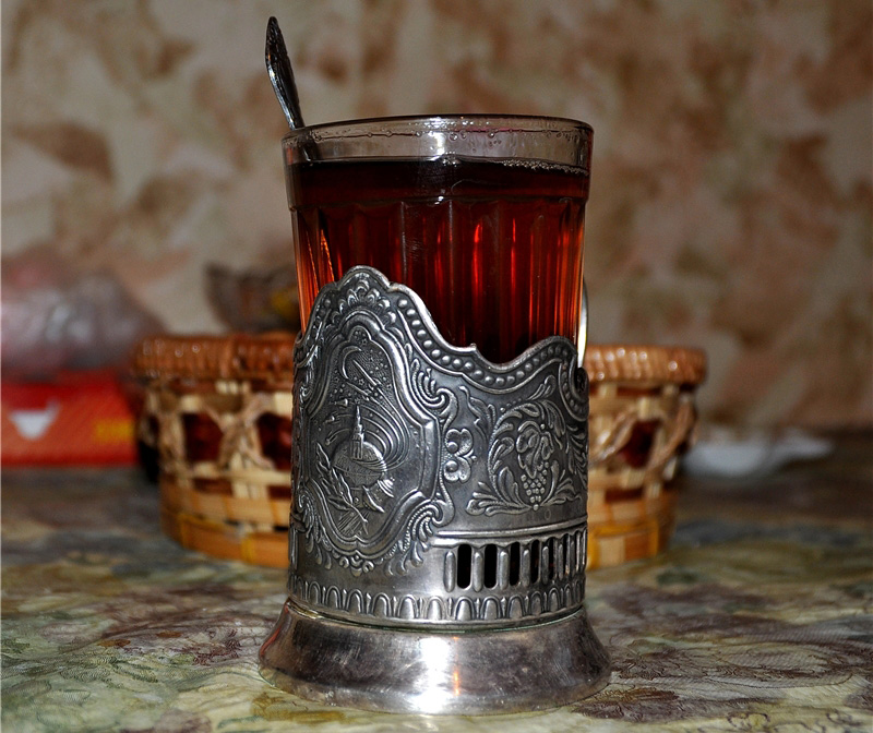 Стакан с подстаканником