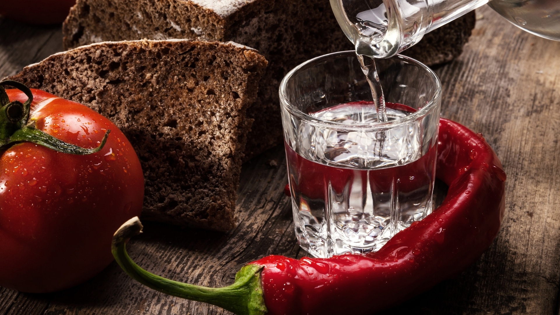 Стопка с водкой