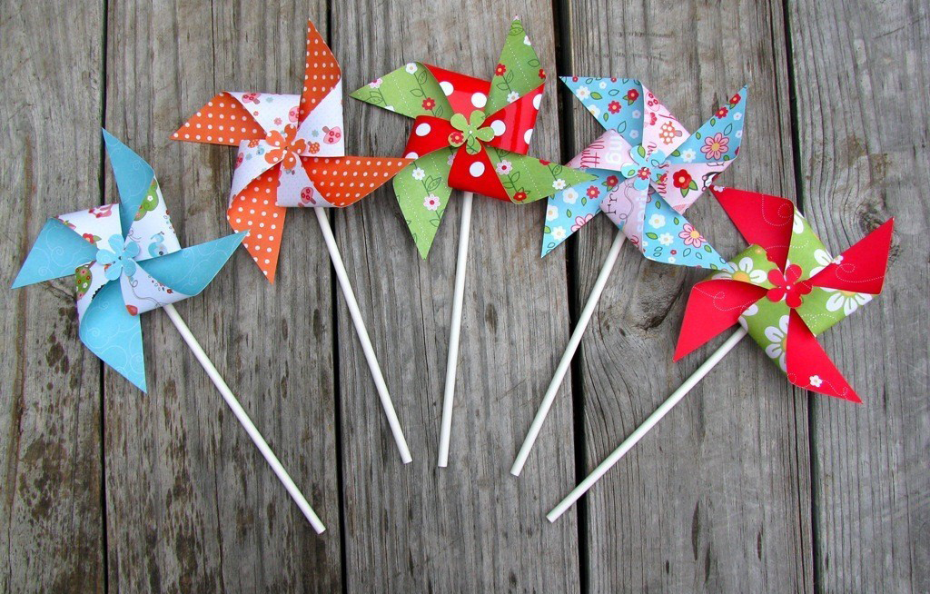 Вертушки из бумаги