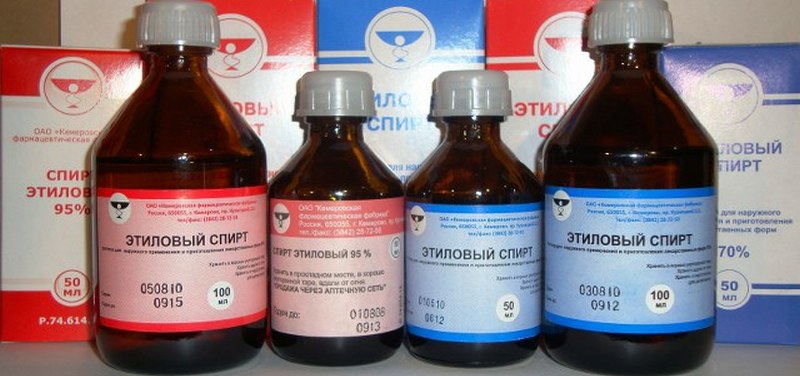 Спирт для очистки керамической сковороды