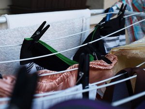 сушка белья на балконе